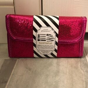 Pink Glitter Travel Tool Set